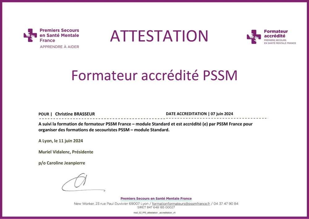 Attestation accréditation PSSM BRASSEUR Christinewebp